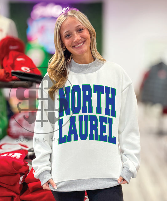 NORTH LAUREL 2-Sided Mock Neck Sweatshirt