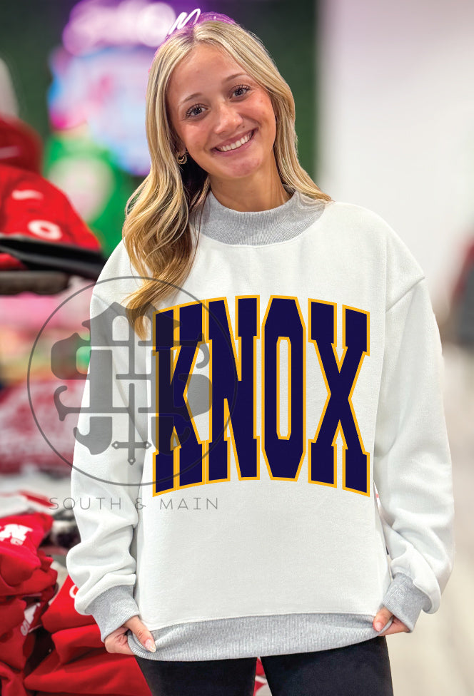 KNOX 2-Sided Mock Neck Sweatshirt