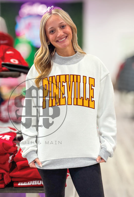 PINEVILLE 2-Sided Mock Neck Sweatshirt