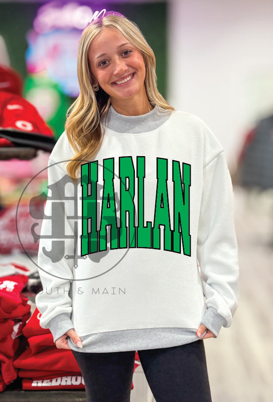 HARLAN 2-Sided Mock Neck Sweatshirt