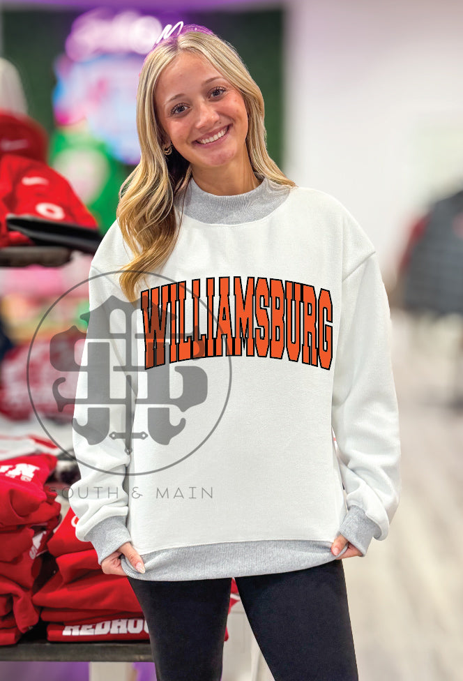 WILLIAMSBURG 2-Sided Mock Neck Sweatshirt