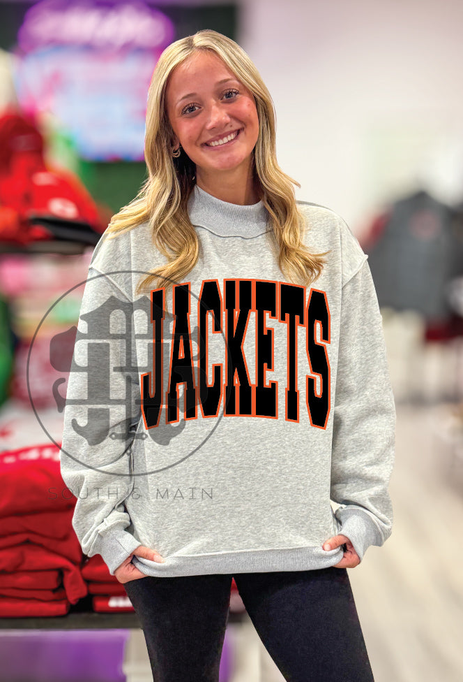 WILLIAMSBURG 2-Sided Mock Neck Sweatshirt
