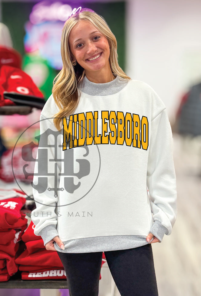 MIDDLESBORO 2-Sided Mock Neck Sweatshirt
