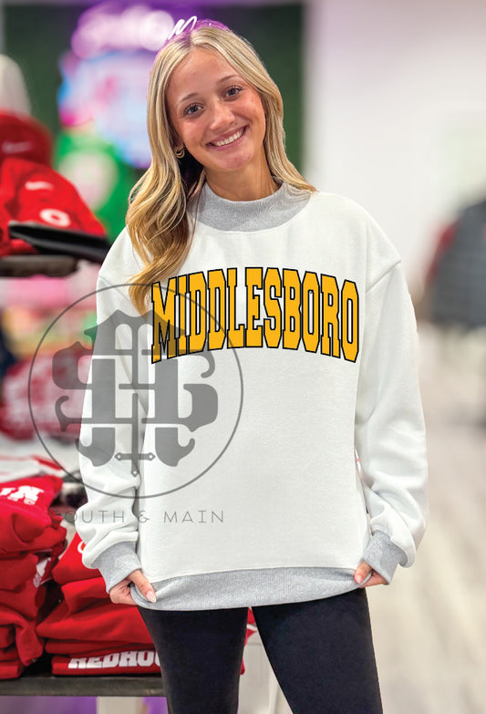 MIDDLESBORO 2-Sided Mock Neck Sweatshirt