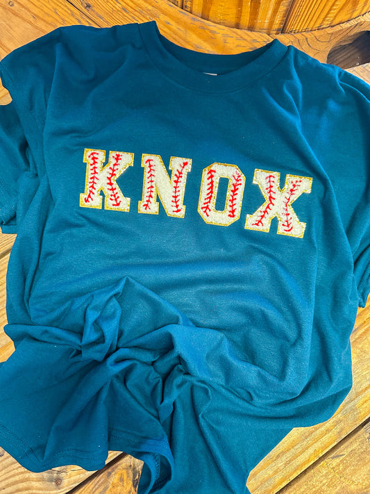 KNOX Baseball Chenille T-Shirt