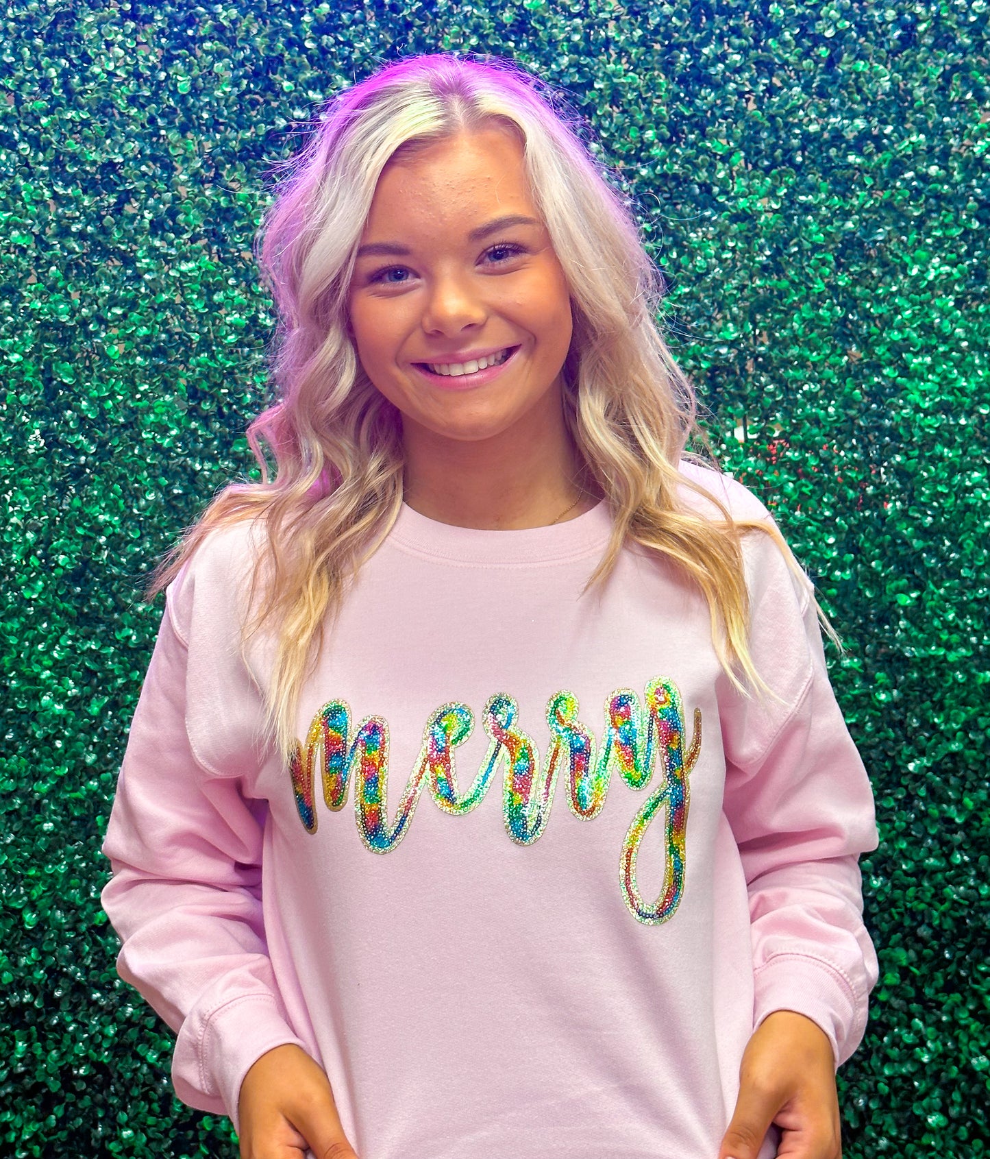 Merry Sequin Sweatshirt