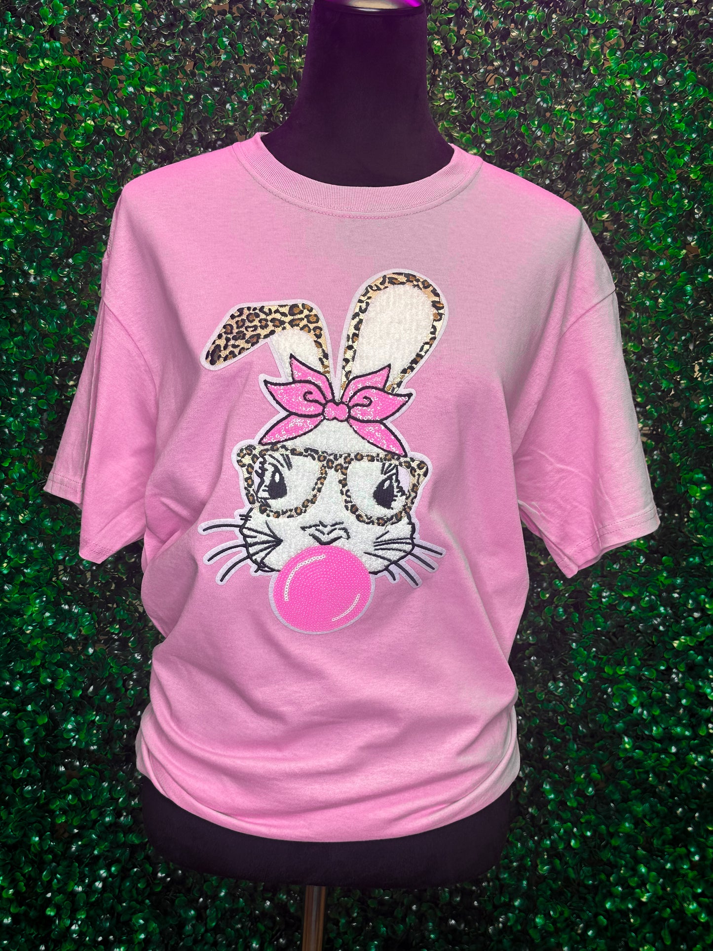 Bubblegum Rabbit Chenille T-Shirt