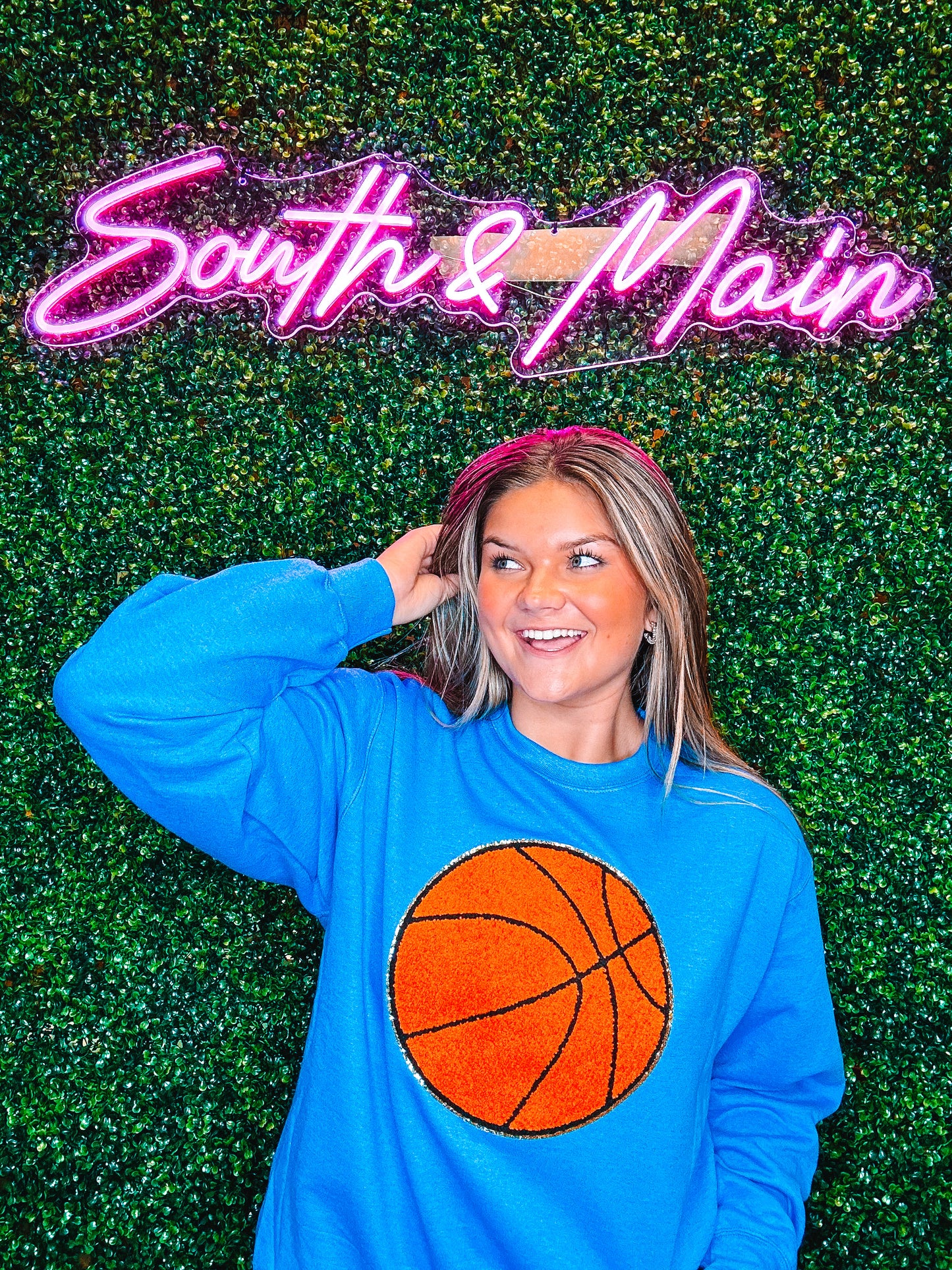 Basketball Chenille Sweatshirt