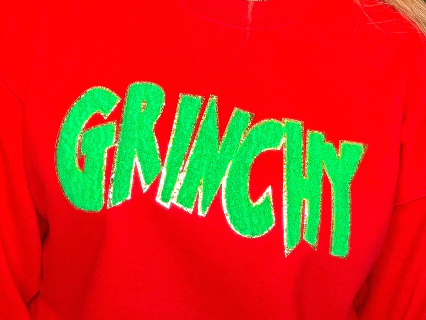 Green GRINCHY Patch