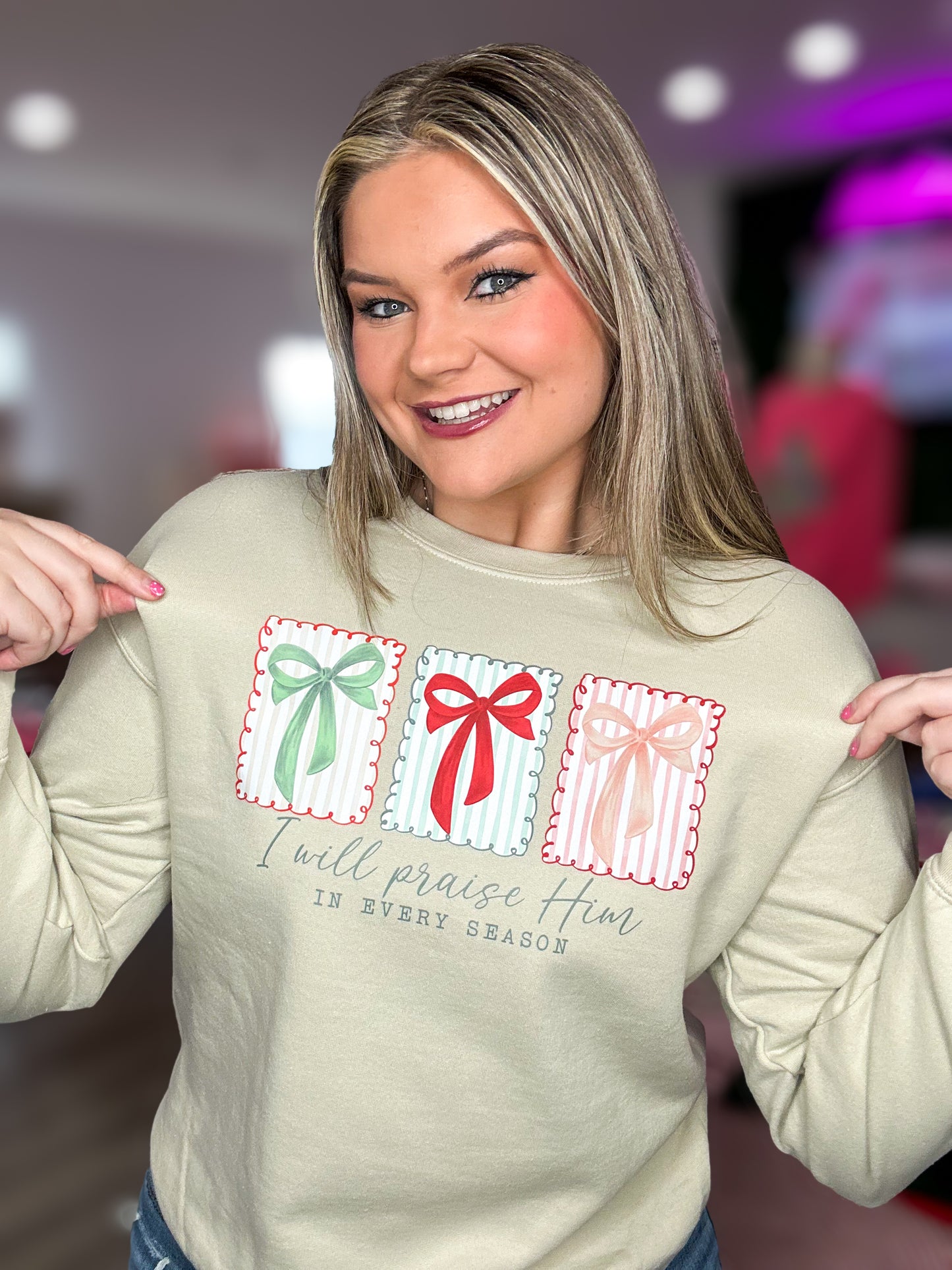 I will praise Him Sweatshirt