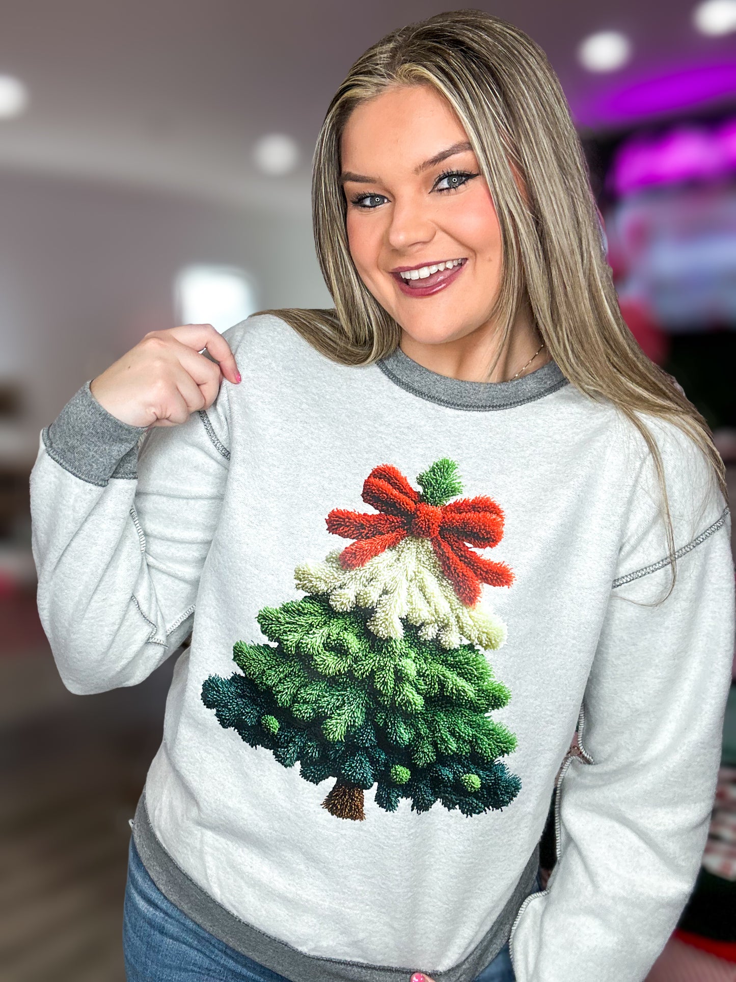 Christmas Tree Inside-Out Sweatshirt