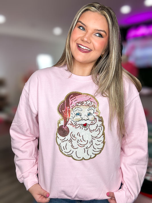 Santa Sequin Sweatshirt