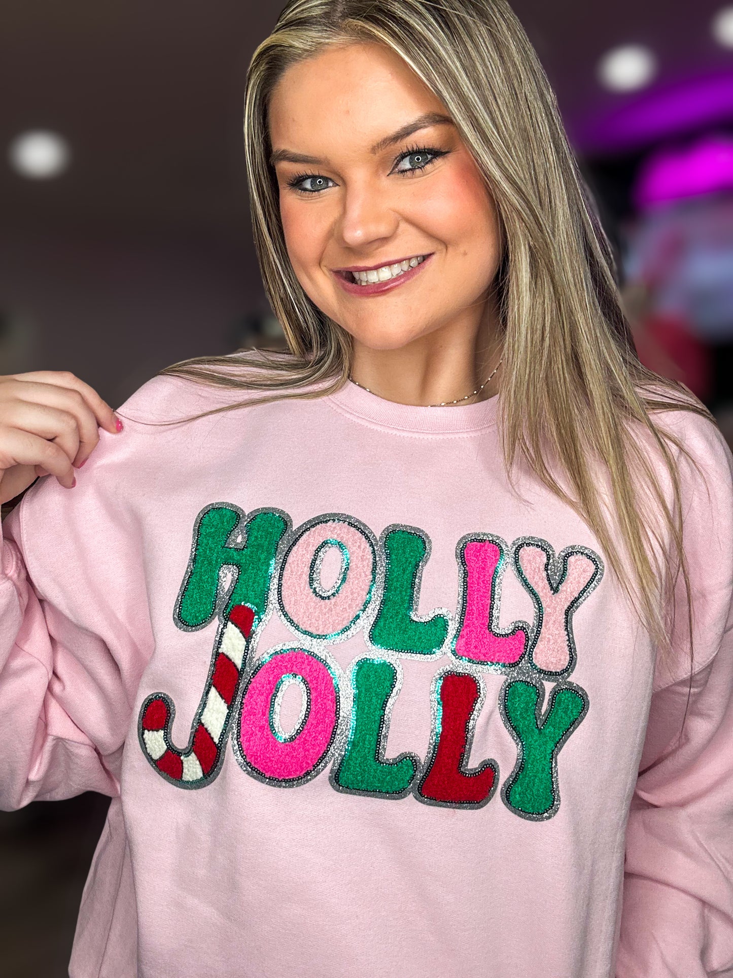 Holly Jolly Chenille Sweatshirt
