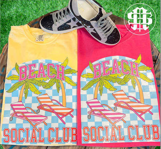 Beach Social Club Comfort Colors T-Shirt