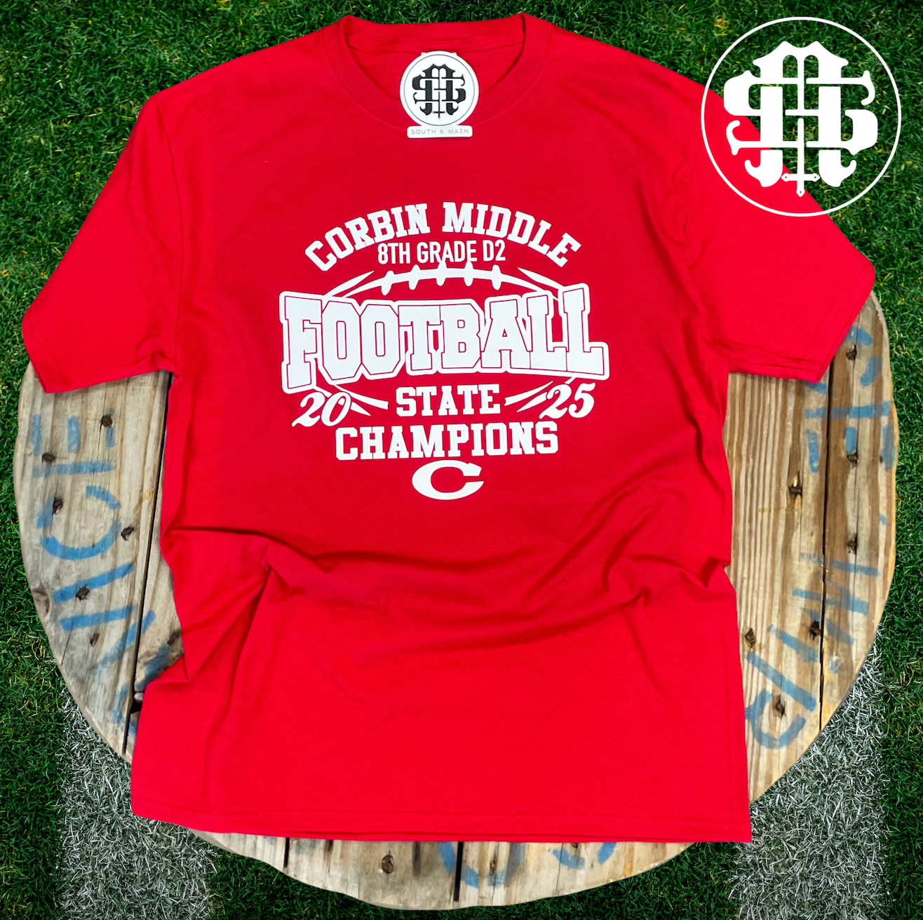 8th Grade Corbin Football Team Championship Shirt