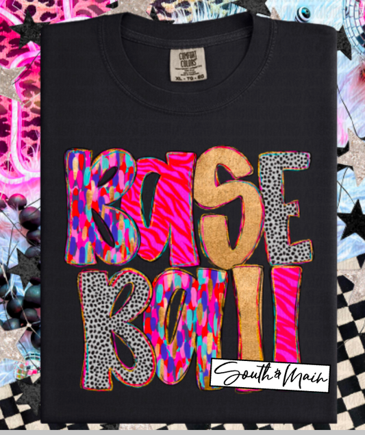 Baseball Funfetti Comfort Colors T-shirt