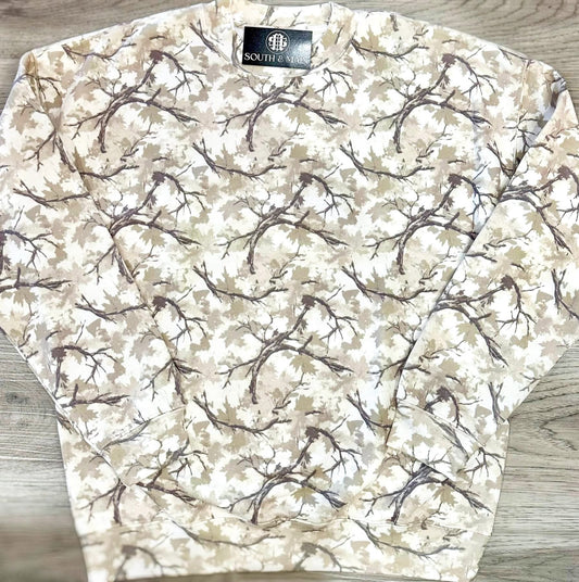 Tree Camo Crewneck Sweatshirt