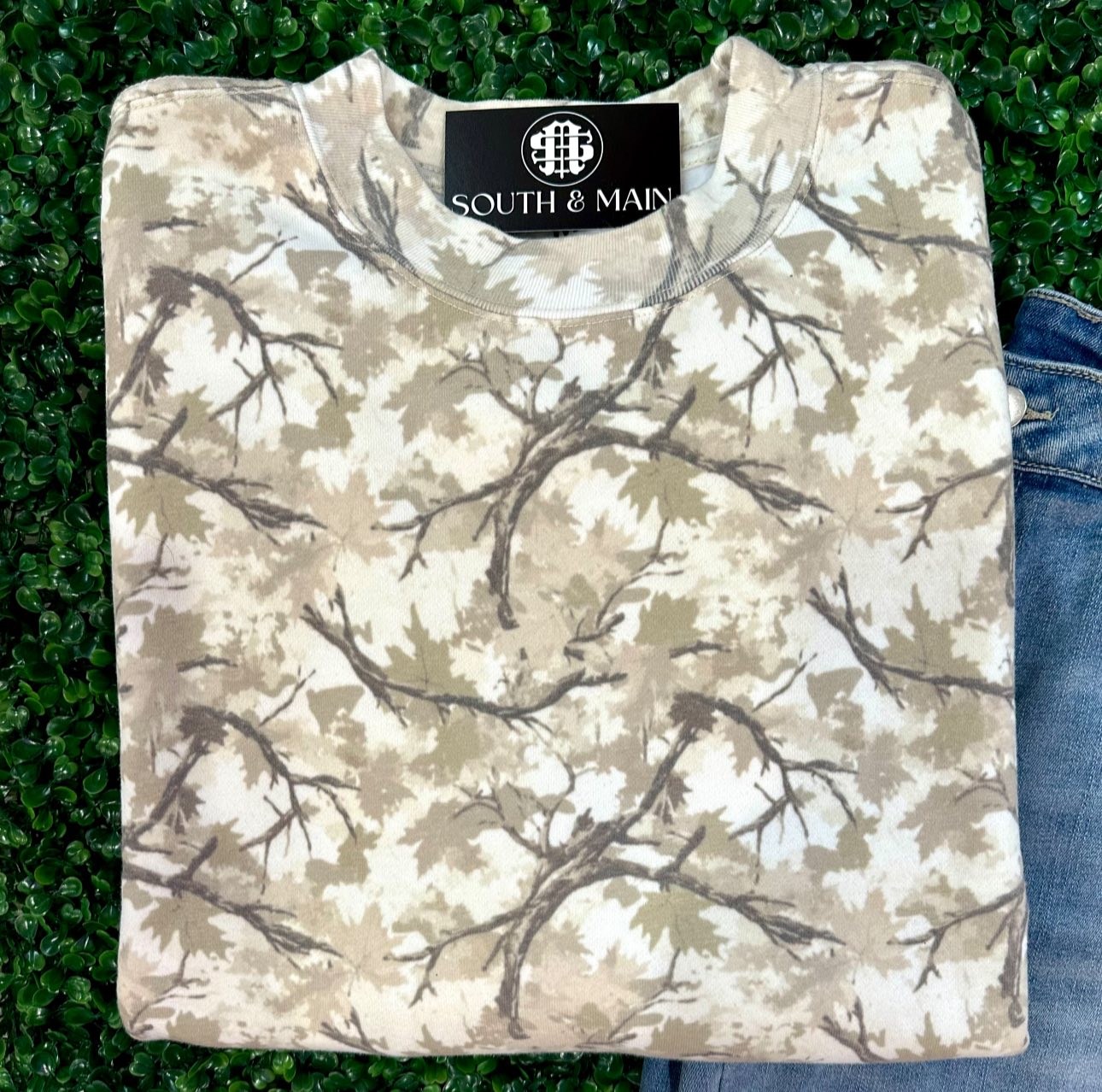 Tree Camo Crewneck Sweatshirt