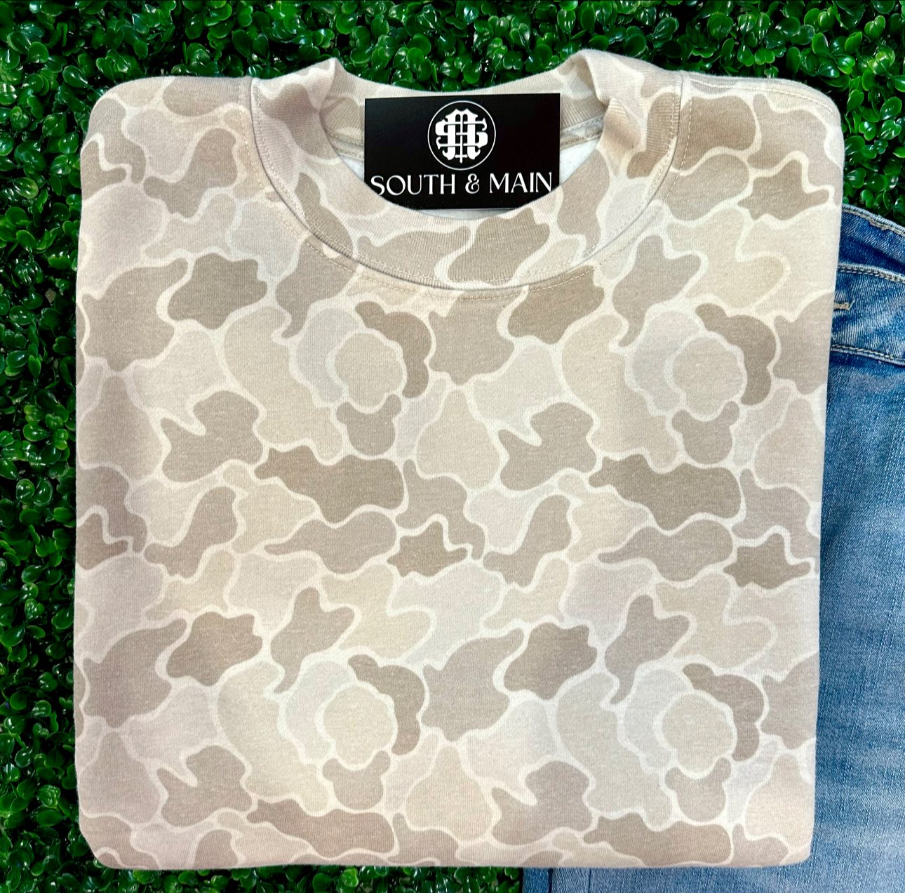 Old School Camo Crewneck Sweatshirt