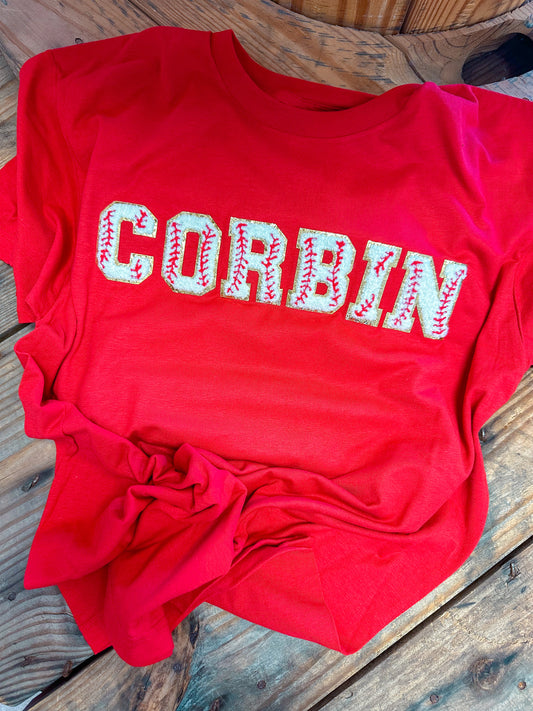 CORBIN Baseball Chenille T-Shirt