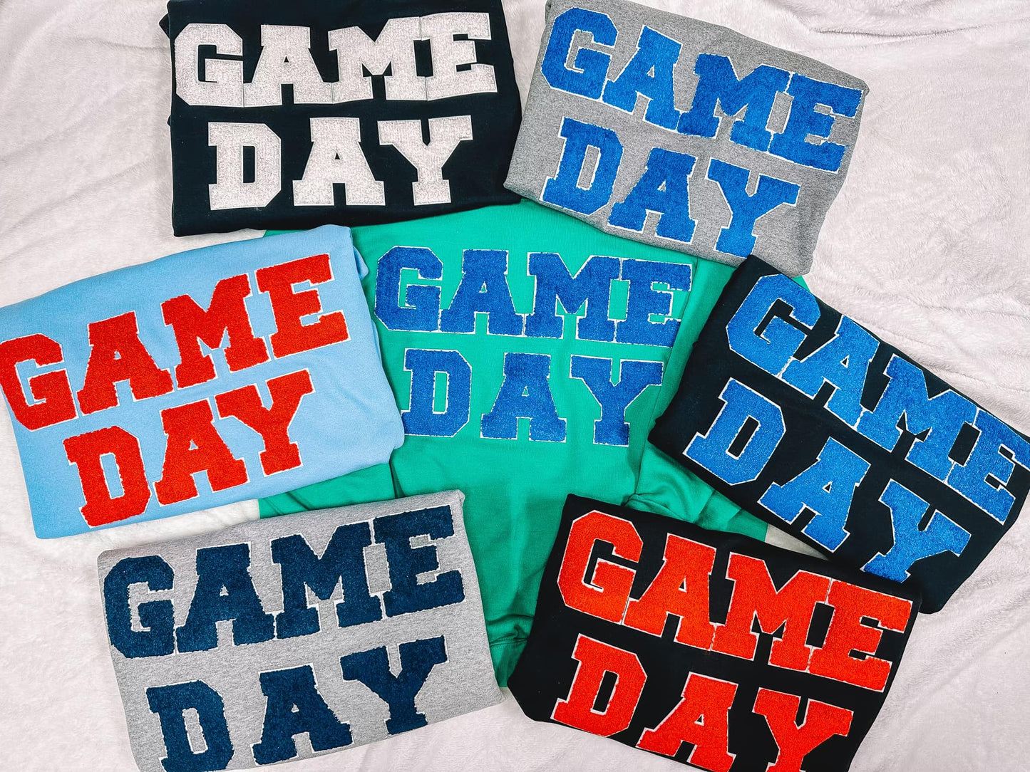 White GAMEDAY Chenille T-Shirt