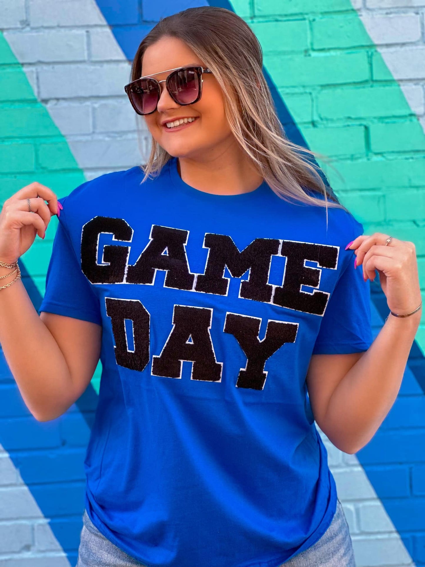 Black GAMEDAY Chenille T-Shirt