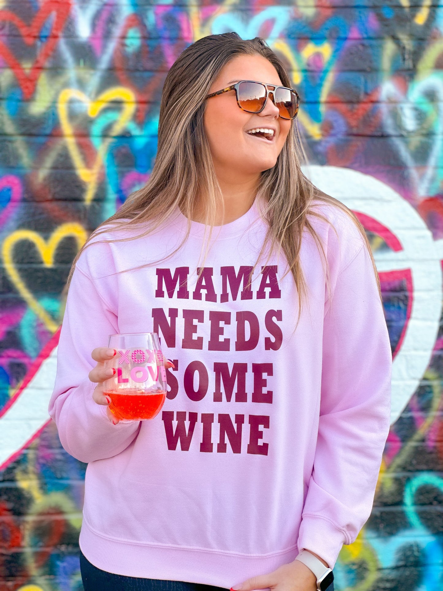 MAMA NEEDS SOME WINE Sweatshirt