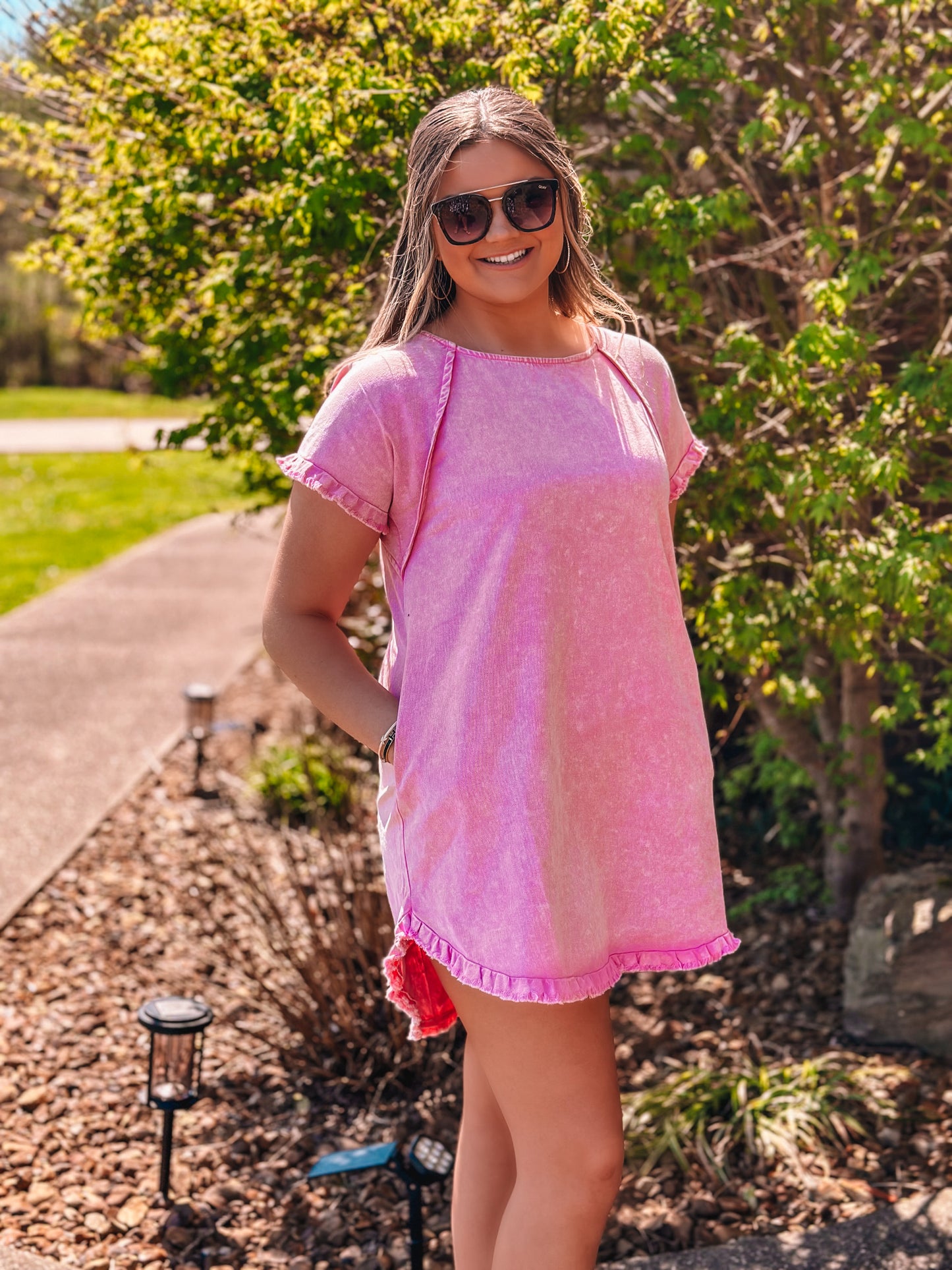 Pink Fringe Dress