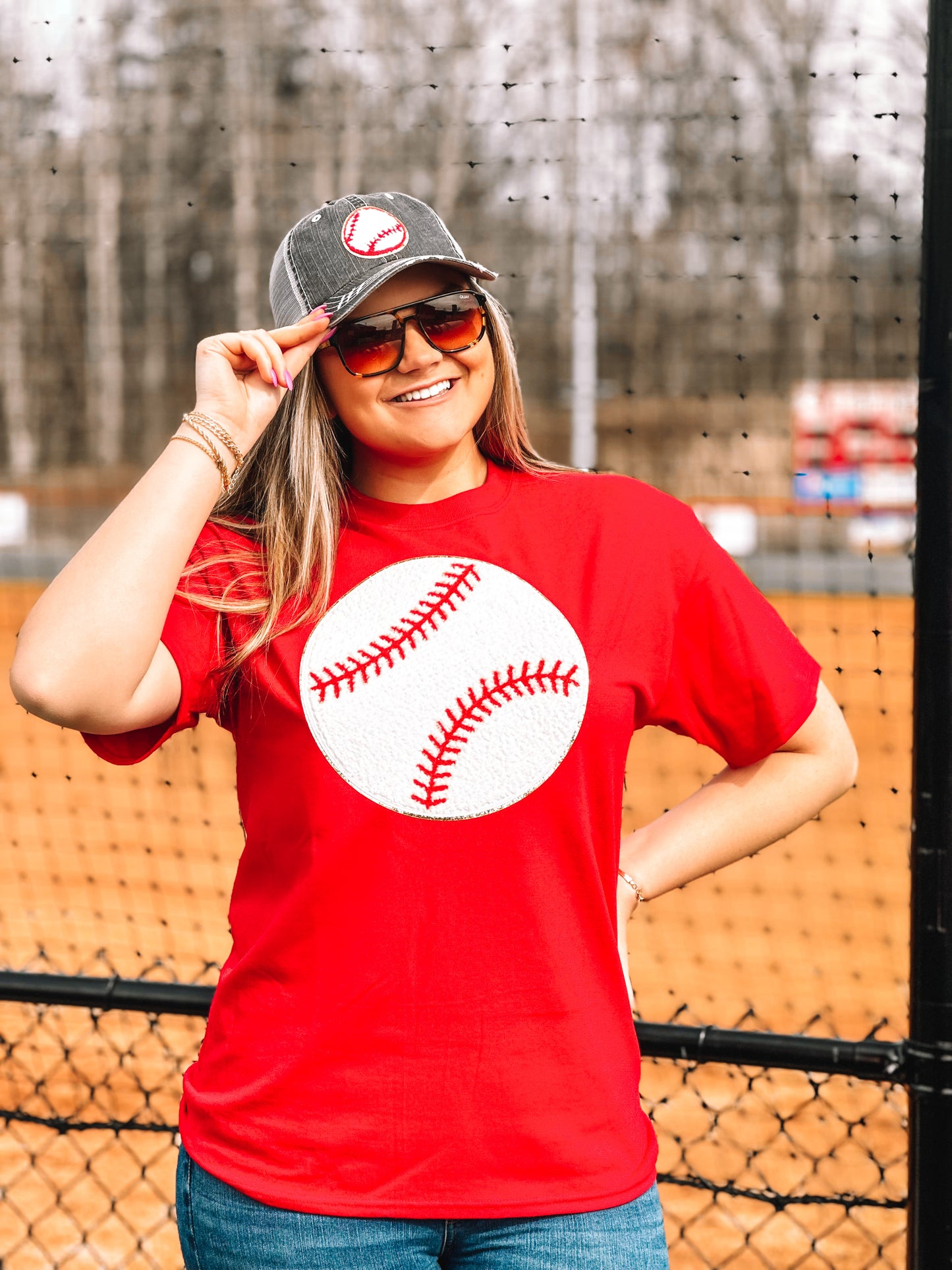 Baseball Chenille T-Shirt