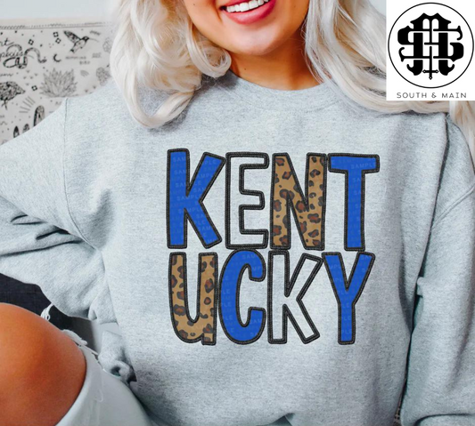 KENTUCKY Cheetah Multi Sweatshirt (Grey)