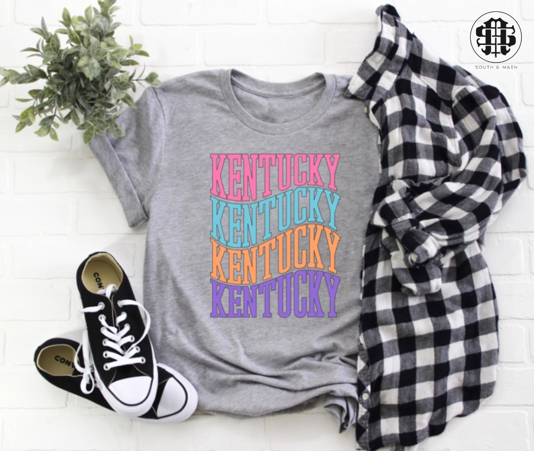 KENTUCKY Multi-Color T-Shirt (Grey)